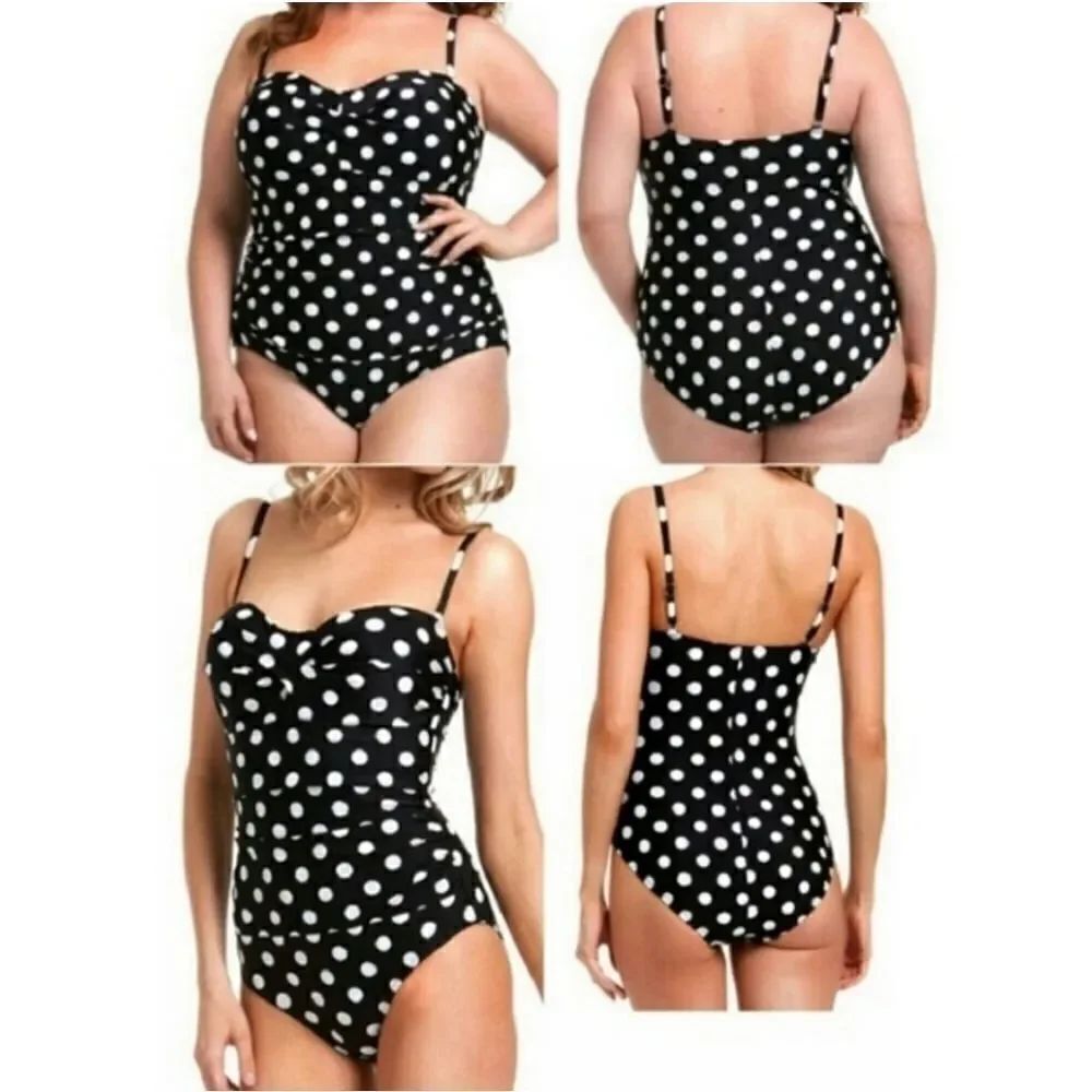 Catalina Polka dot Pin Up Girl one piece swimsuit